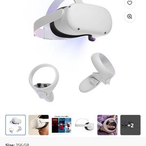 Meta Quest 2 headset with 2 controllers